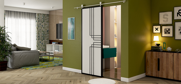 sliding bathroom door installation in Glen Avon